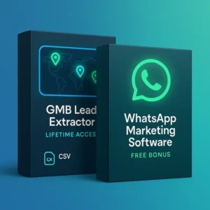 GMB Lead Extractor + WhatsApp Marketing Software