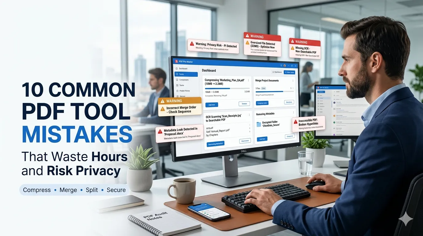 10 Common PDF Tool Mistakes That Waste Hours and Risk Privacy