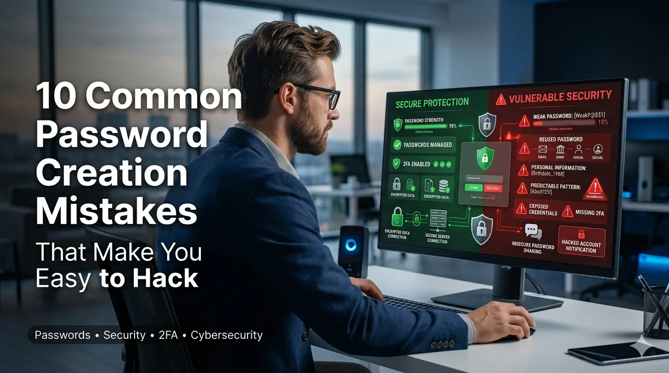 10 Common Password Creation Mistakes That Make You Easy to Hack