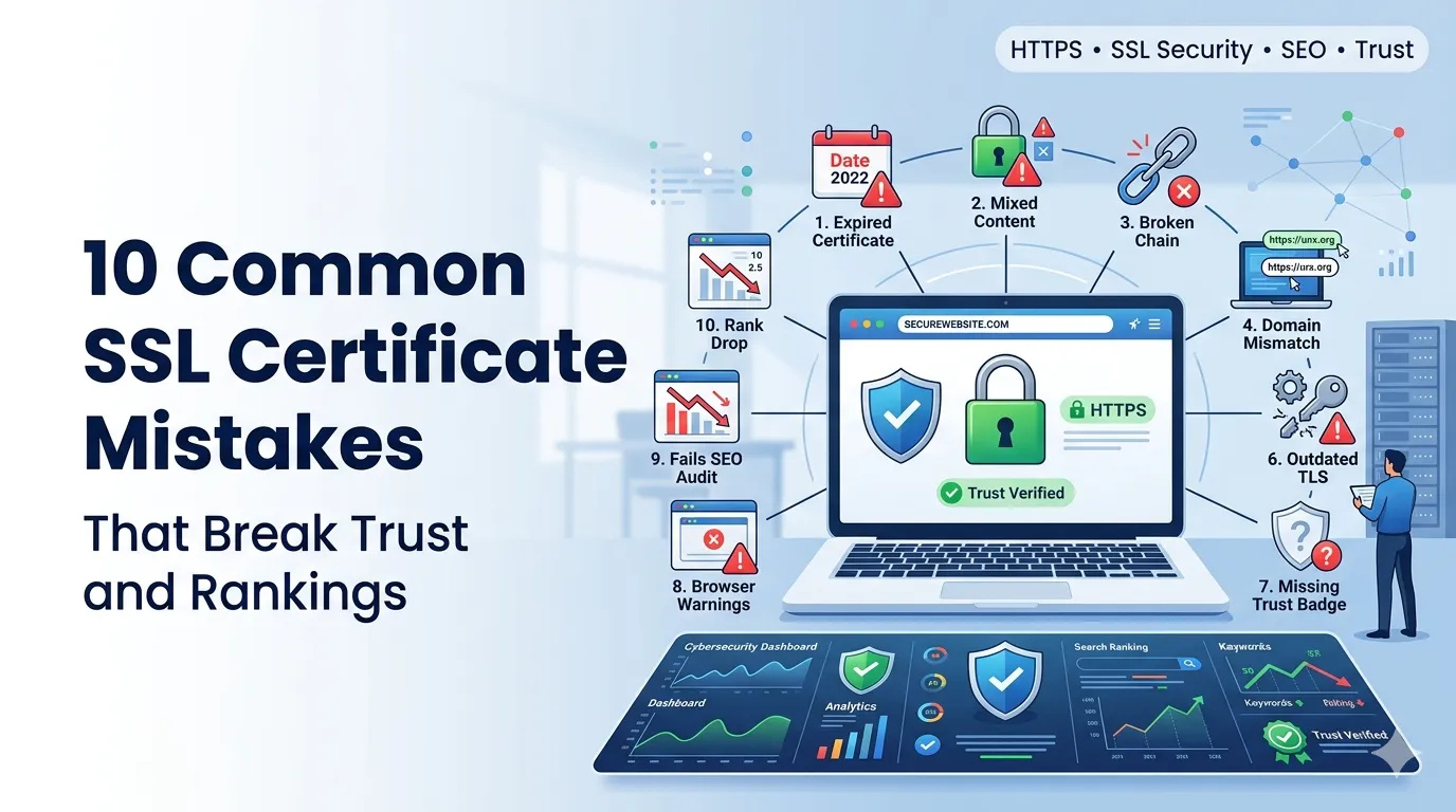 10 Common SSL Certificate Mistakes That Break Trust and Rankings