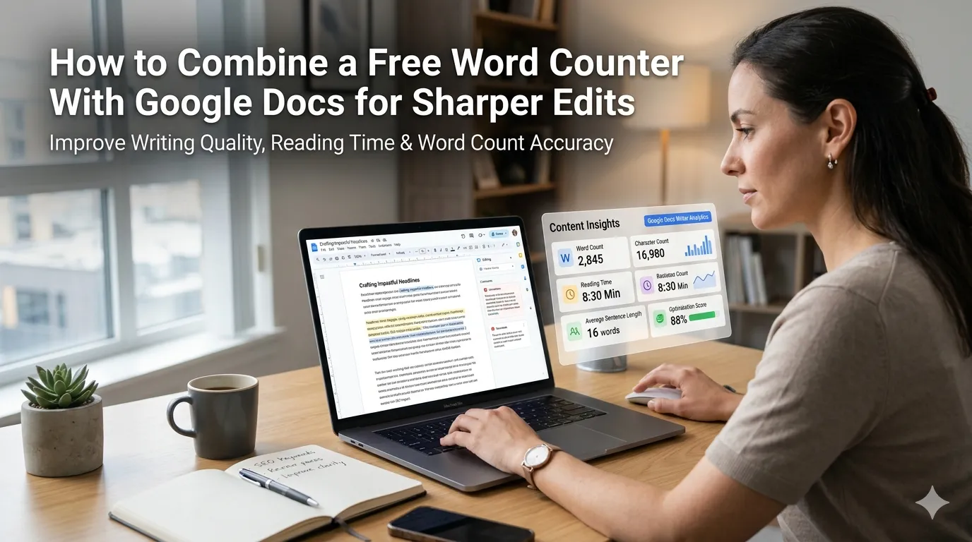 How to Combine a Free Word Counter With Google Docs for Sharper Edits