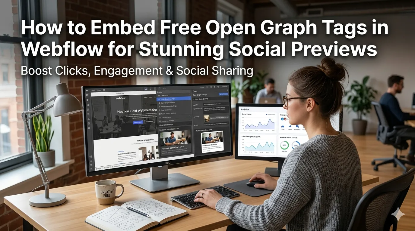 How to Embed Free Open Graph Tags in Webflow for Stunning Social Previews