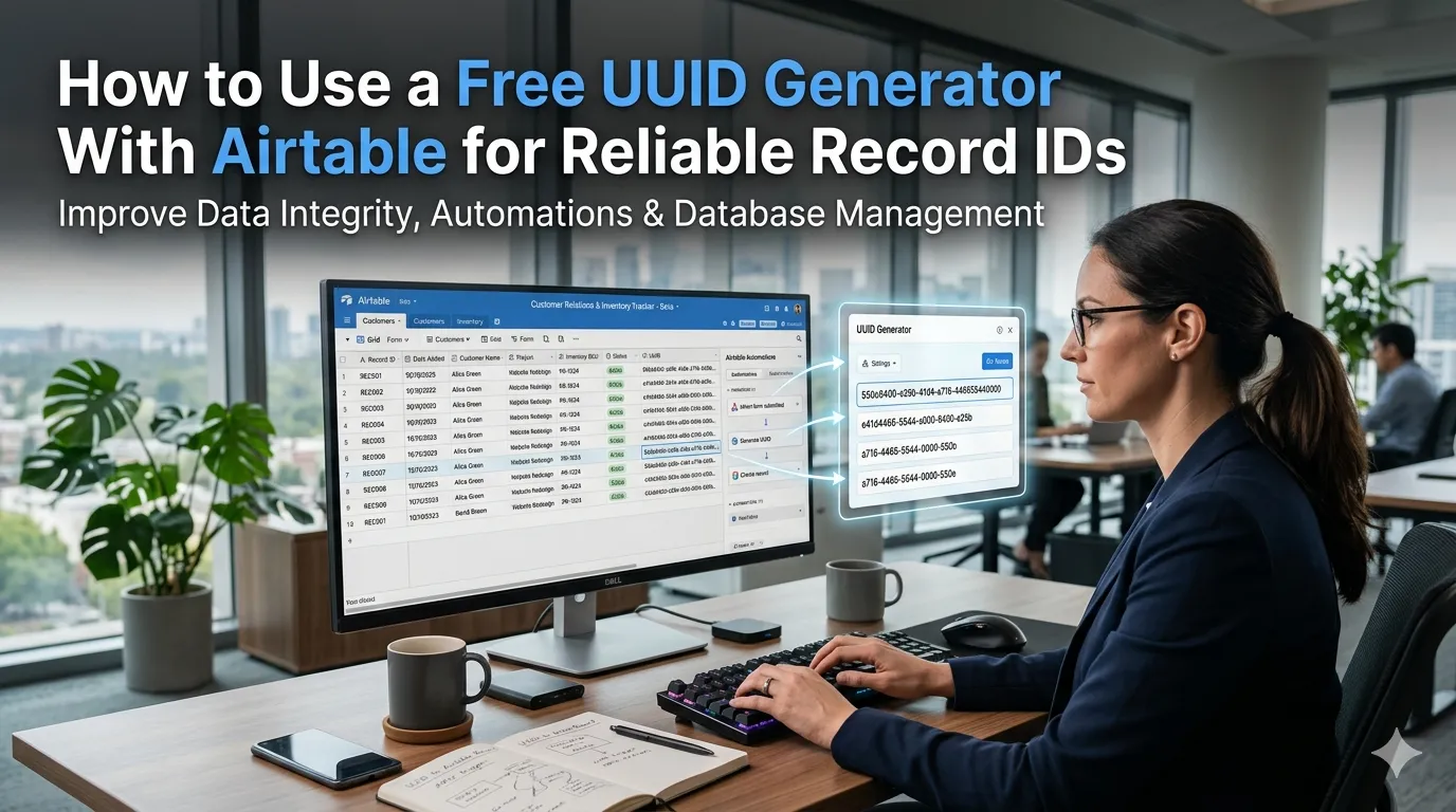 How to Use a Free UUID Generator With Airtable for Reliable Record IDs