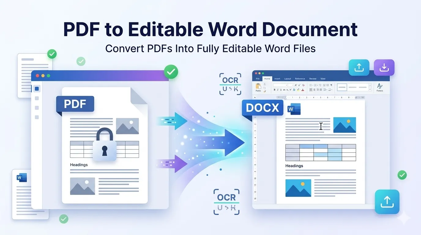 PDF to editable Word document