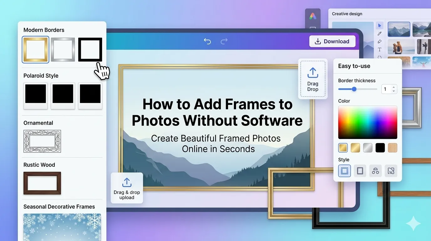 add frames to photos
