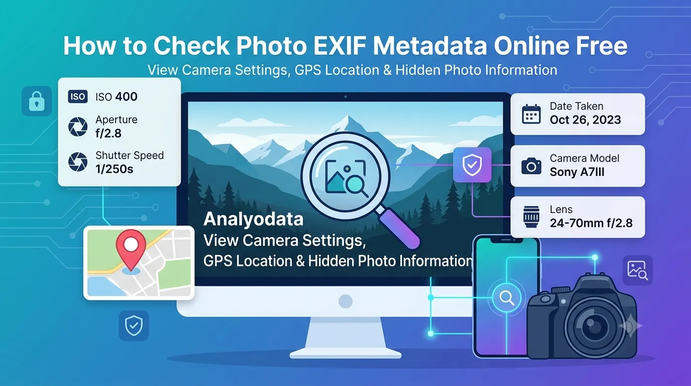 check photo EXIF metadata
