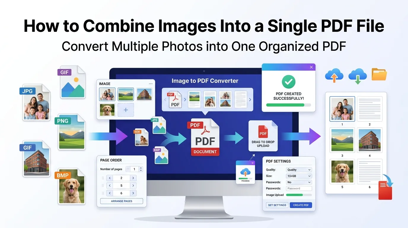combine images into a single PDF