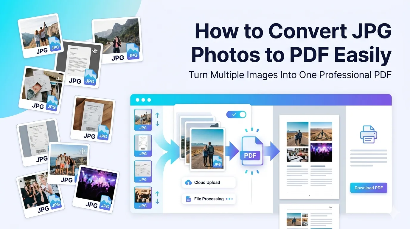 convert JPG photos to PDF