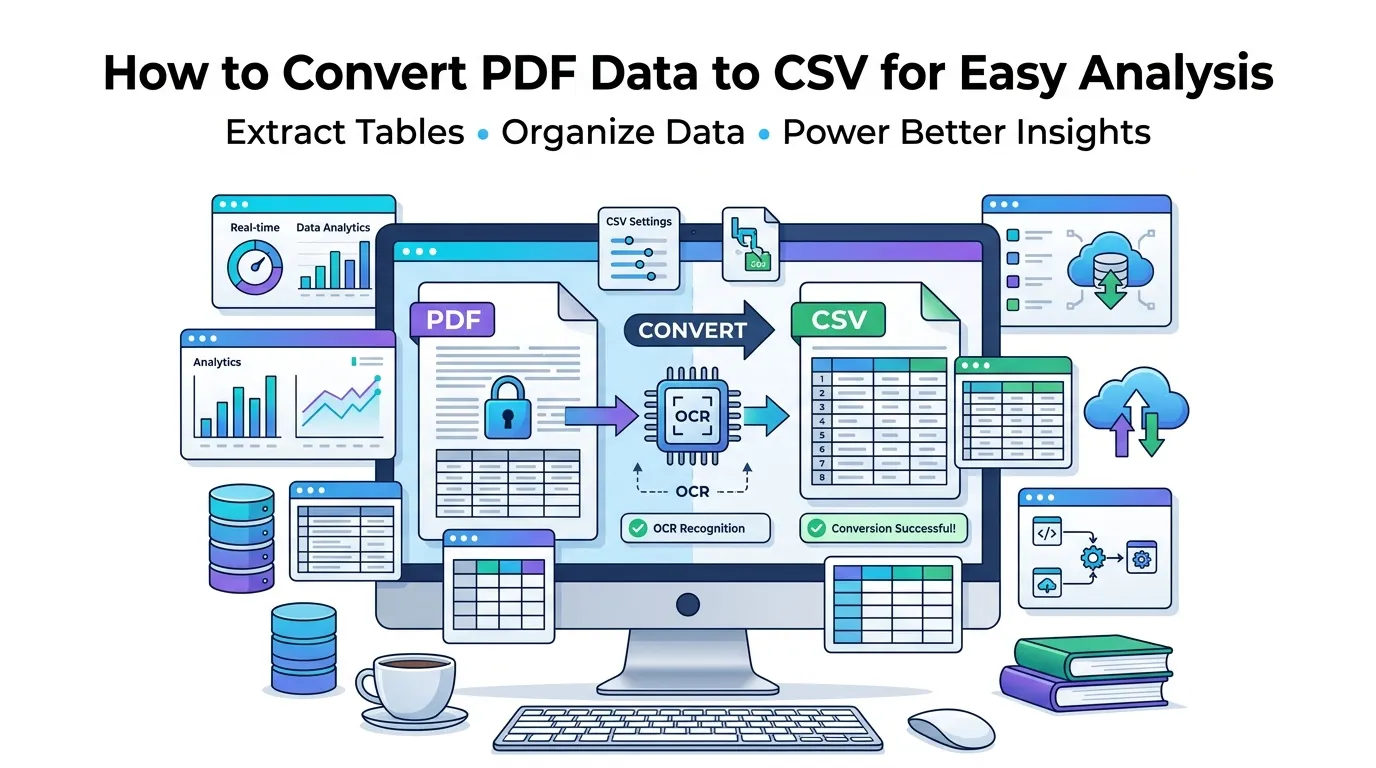 convert PDF data to CSV