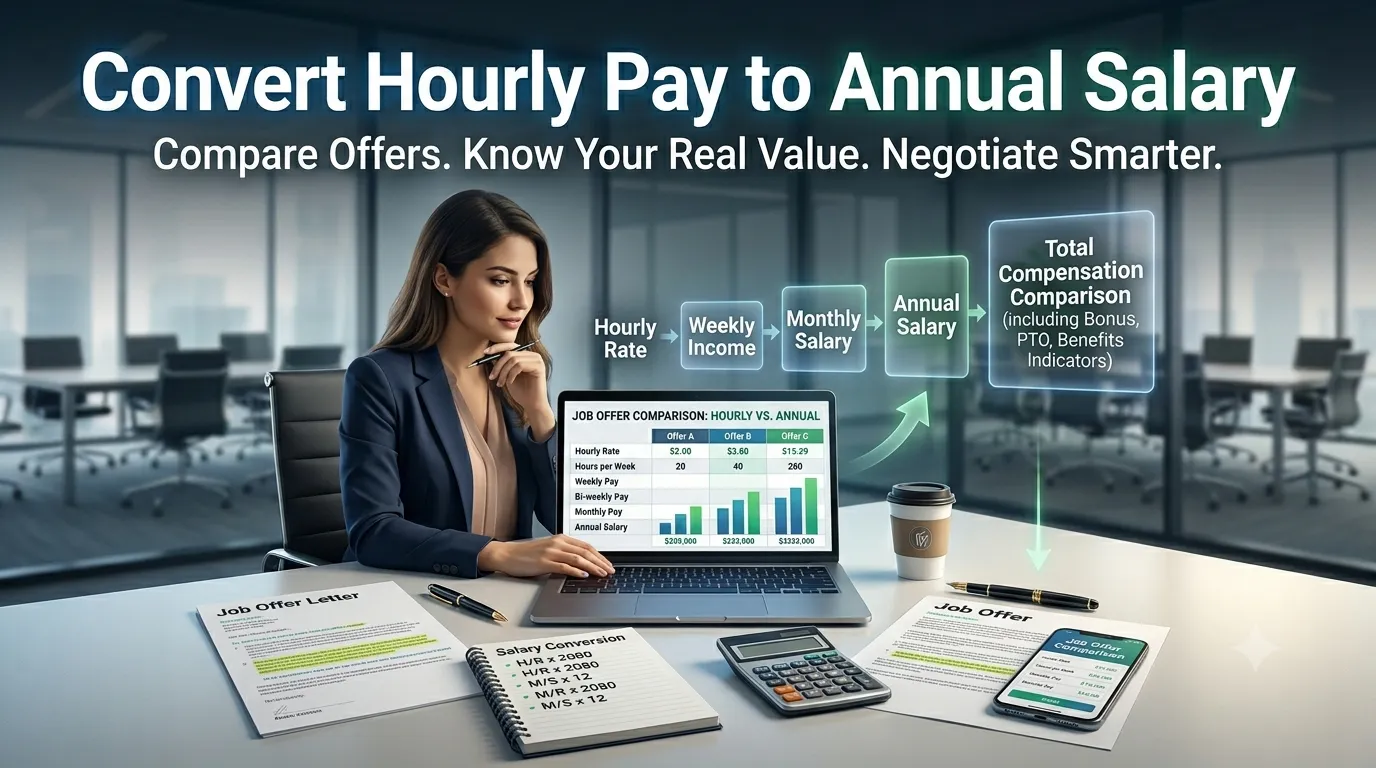 convert hourly pay to annual salary