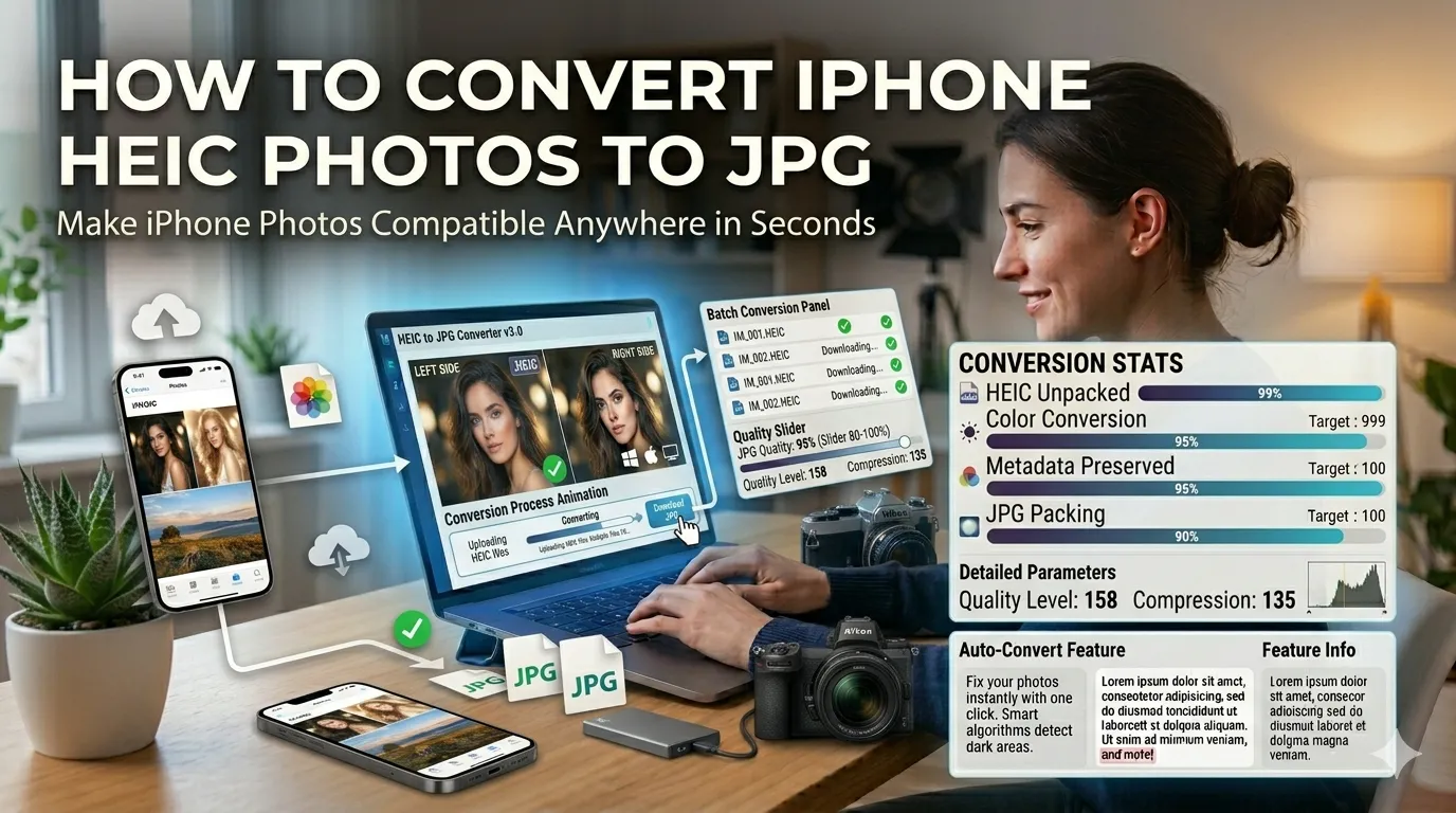 convert iPhone HEIC photos to JPG