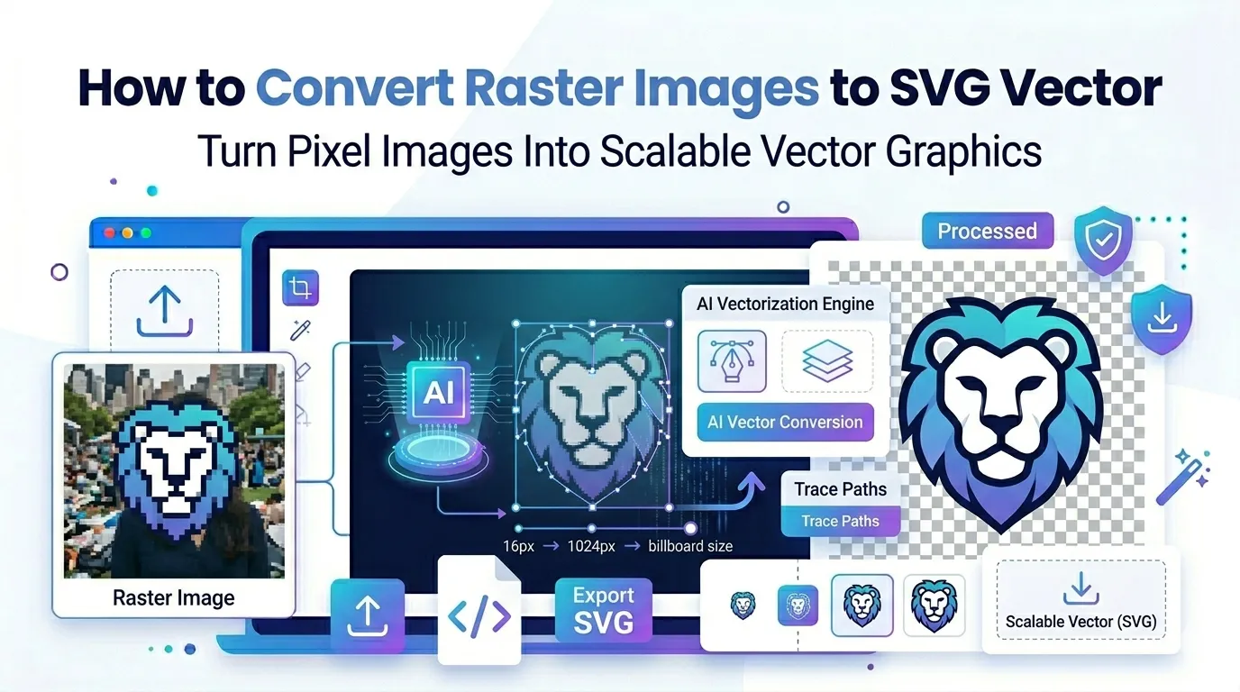 convert raster images to SVG