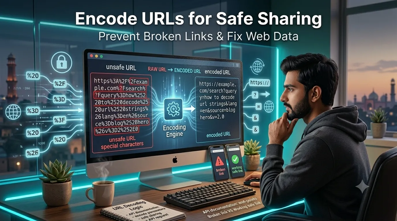 encode URLs for safe sharing