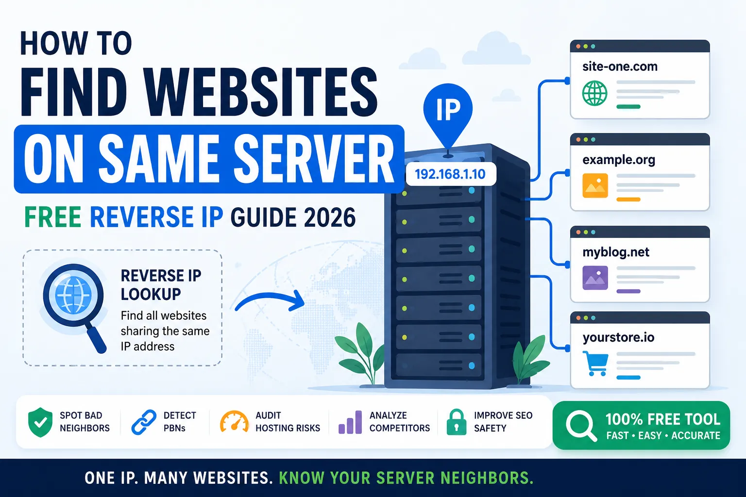 find websites on same server