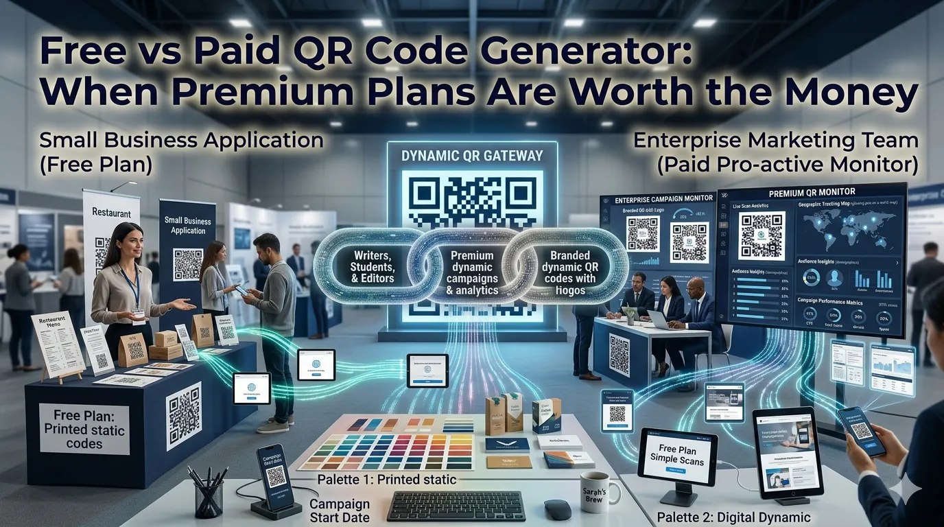 free vs paid QR code generator