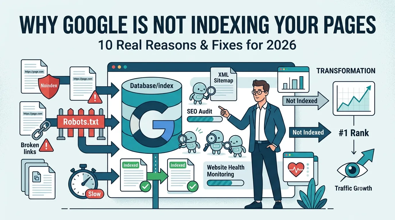 google not indexing pages