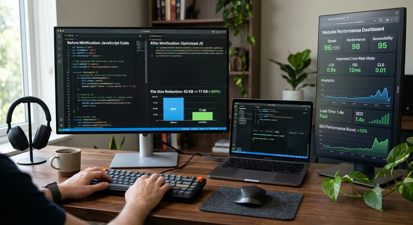 minify JavaScript