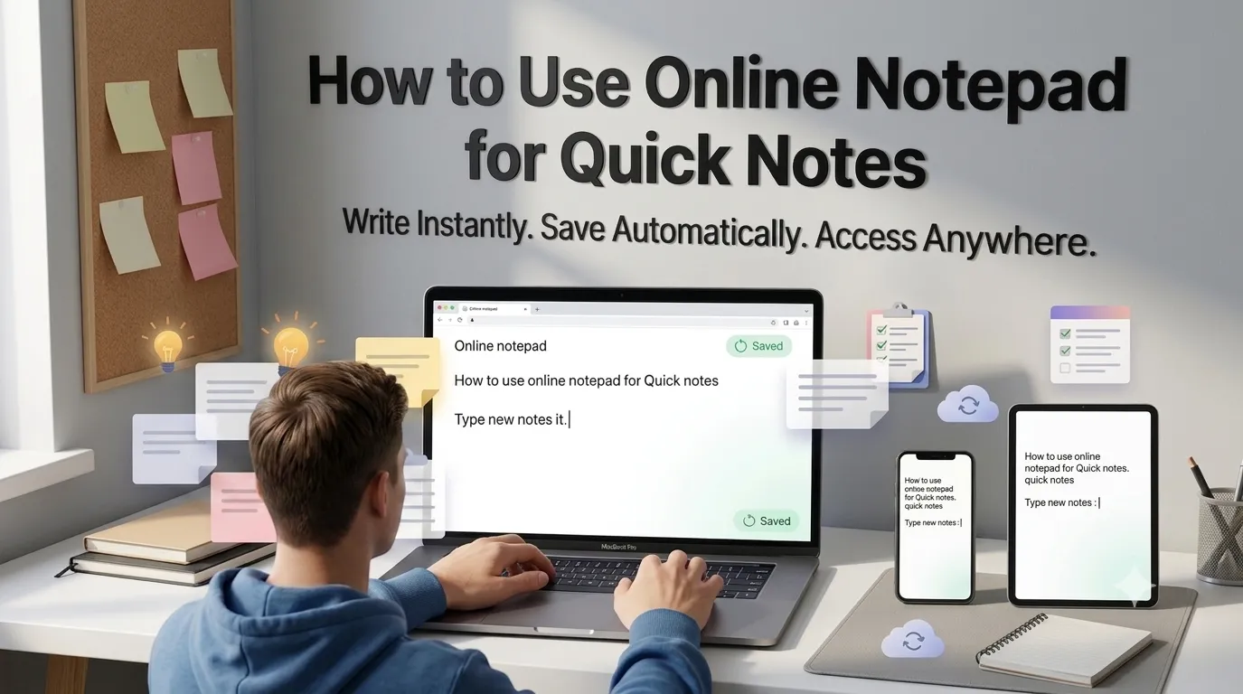 online notepad for quick notes