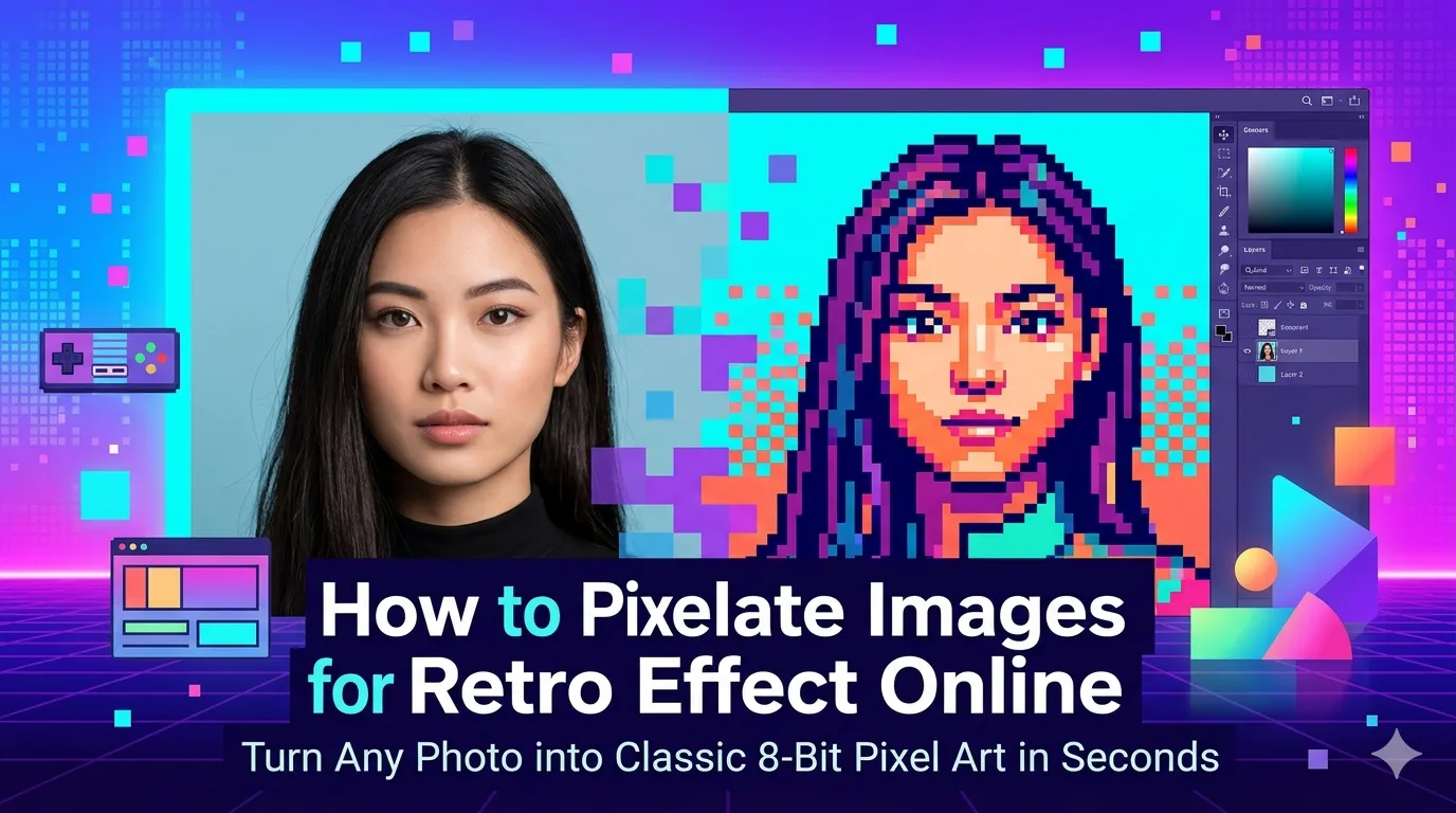 pixelate images for retro effect