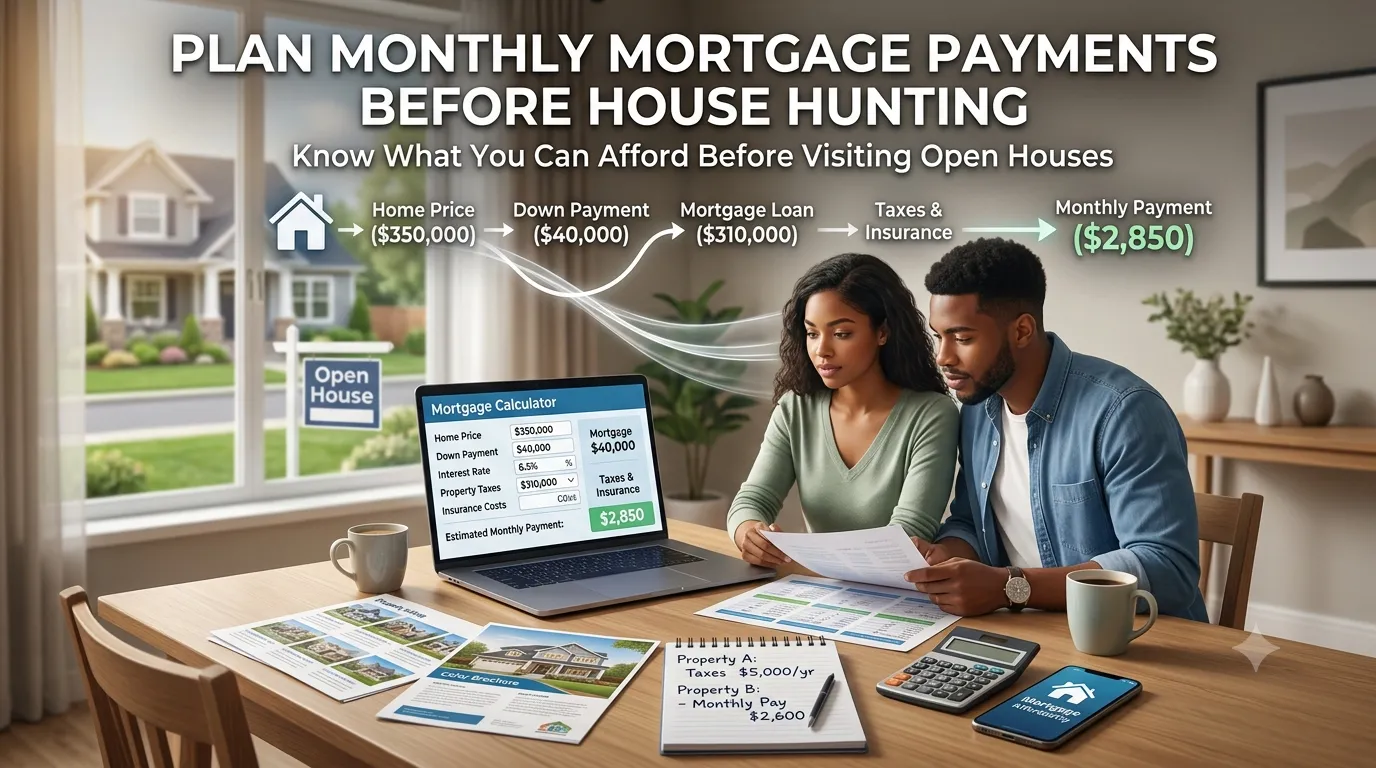 plan monthly mortgage payments