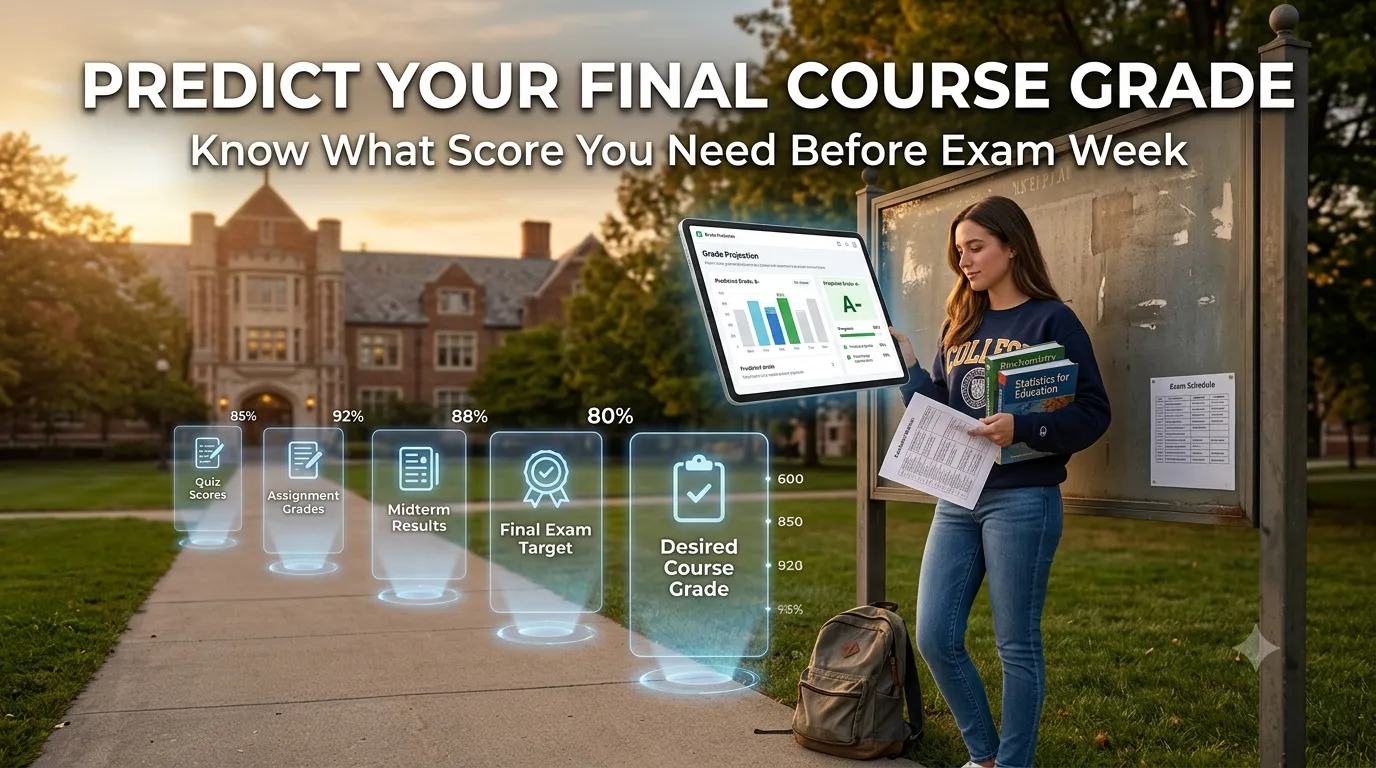 predict final course grades