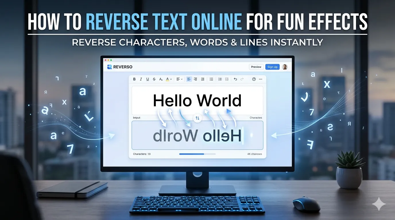 reverse text online