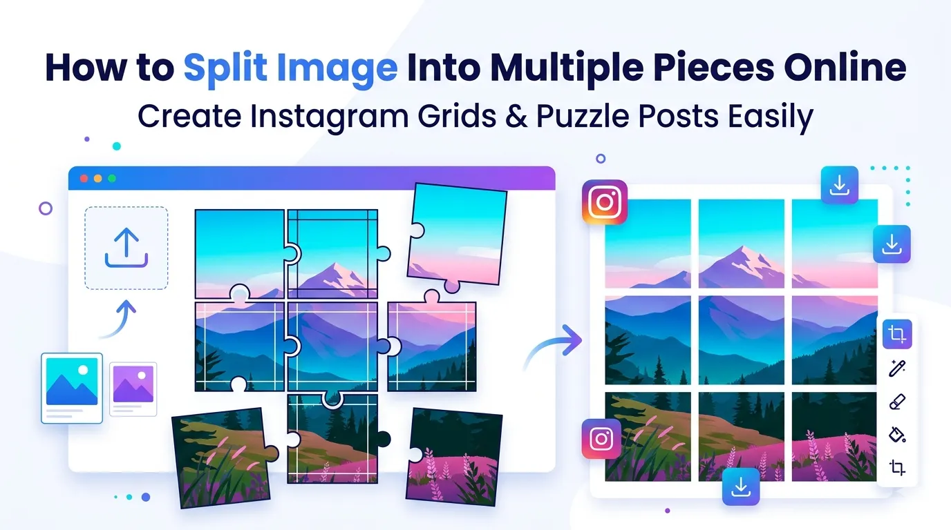 split image into multiple pieces