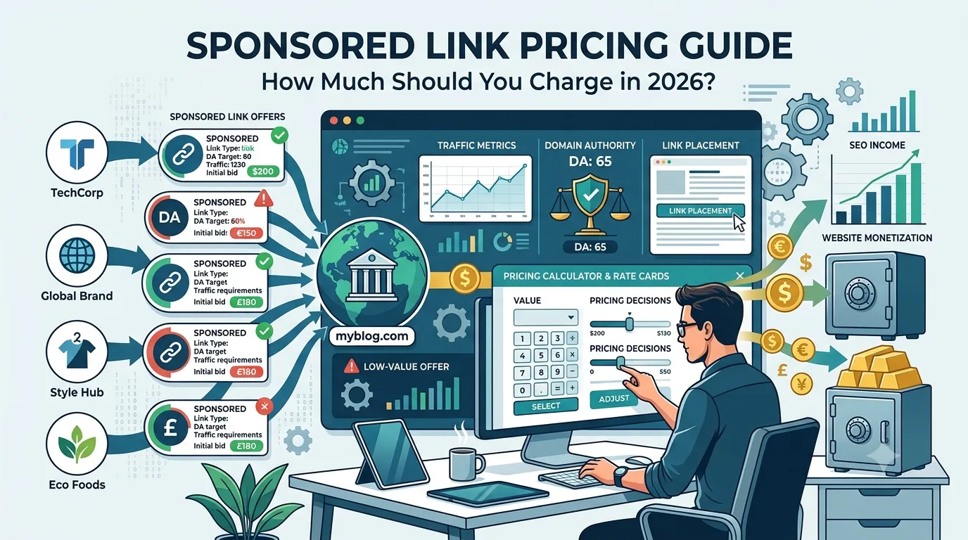 sponsored link pricing