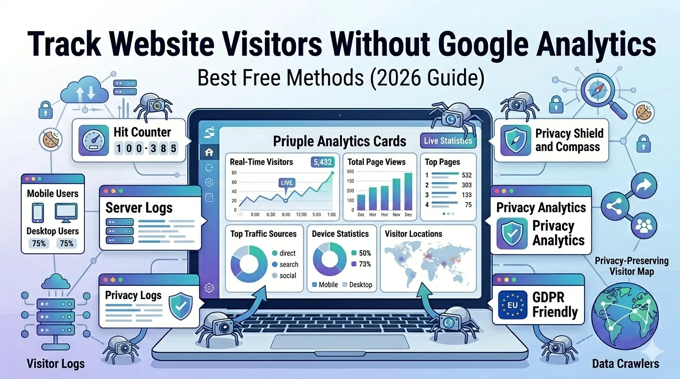track website visitors without google analytics