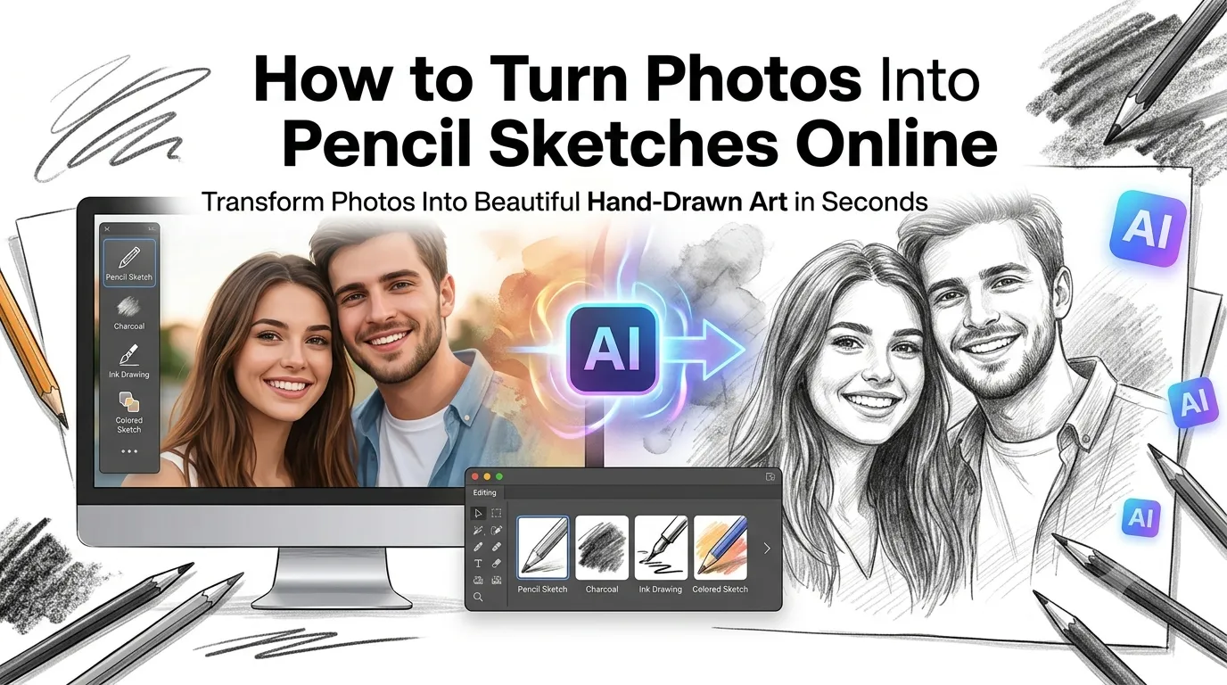 turn photos into pencil sketches